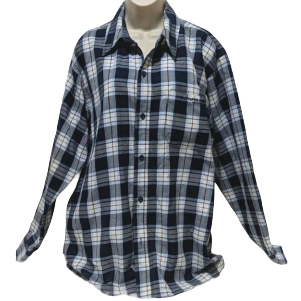 Like New Men's South Pole Button Up Plaid Shirt